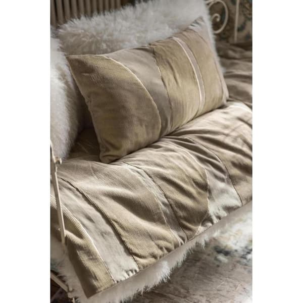 Fara ribbat edredon i ribbat sammet (överdrag 100 % bomull, fyllning 100 % polyester) - 85 x 200 cm