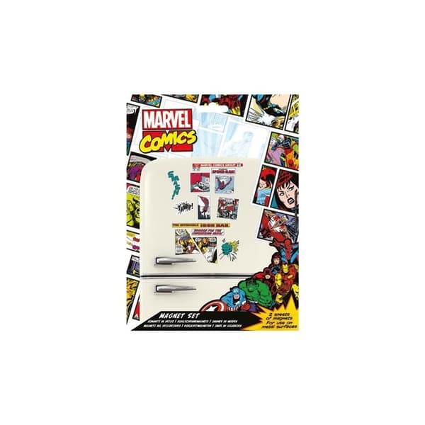 Set med magneter - MARVEL - Serier - Plast - Harpuni - Unika magneter