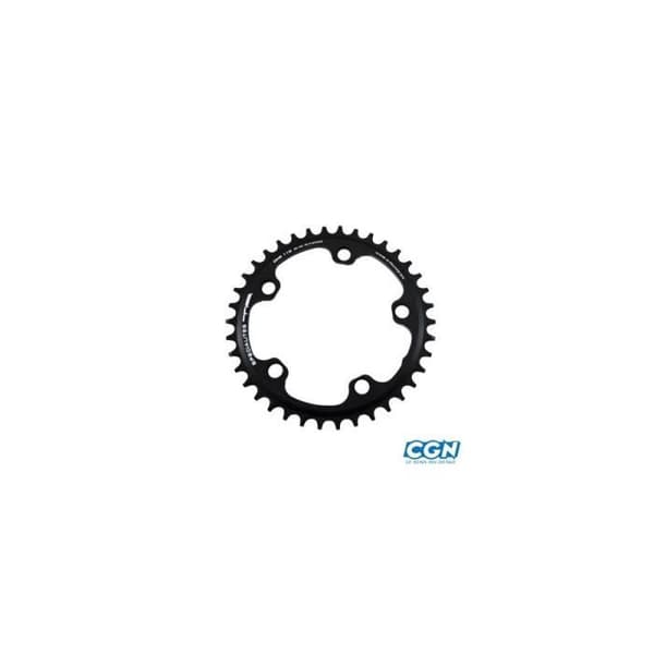 Cykelplatta - ONE - 110 mm - Svart - Aluminium - 38 tänder