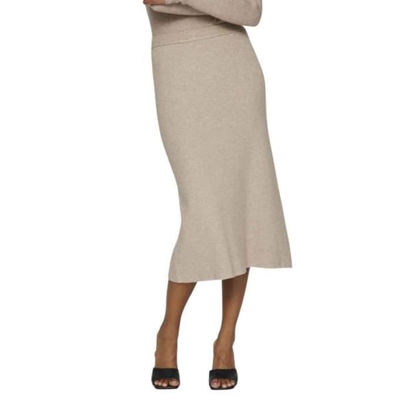 Jupe Vila Vicomfy Beige för Kvinna