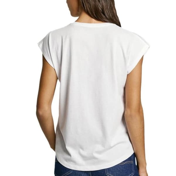 T-shirt Vit Dam Pepe Jeans Blooma