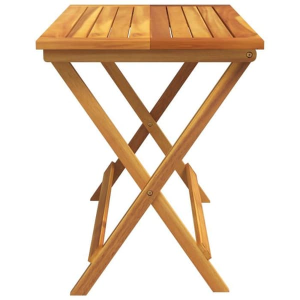 vidaXL Fällbord för trädgård 90x52,5x65 cm i solid akaciaträ 364894