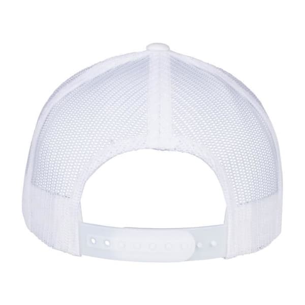 Trucker Snapback-keps - Flexfit - RETRO - Vit - 5 Paneler - Bomull och Polyester