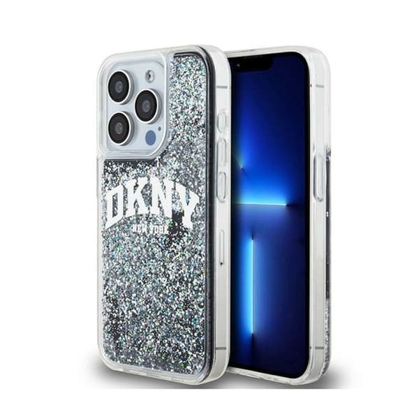 Smartphonefodral - DKNY - iPhone 13 Pro - Svart - Glitter - Mjuk