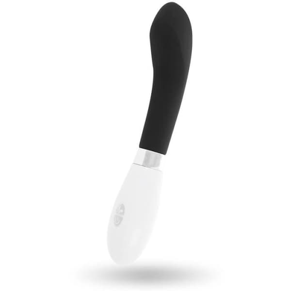Vibrator - GLOSSY - JOHN - Svart - Silikon - Flexibel
