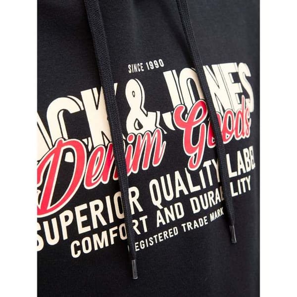 Jack & Jones logotröja med huva