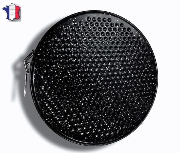 Rund tårtaform - CFLAGRANT - 2i1 - Diameter 24 cm - Kolstål - 2 utbytbara bottnar