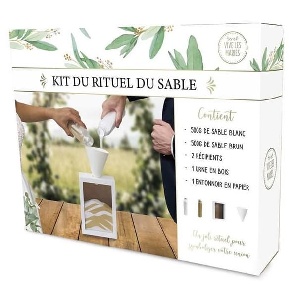 Kit för sandritual för bröllop (med sand)