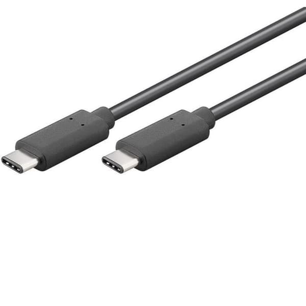 USB-kabel - MICROCONNECT - USB3.1CC2 - 2 m - USB C Hane - Svart