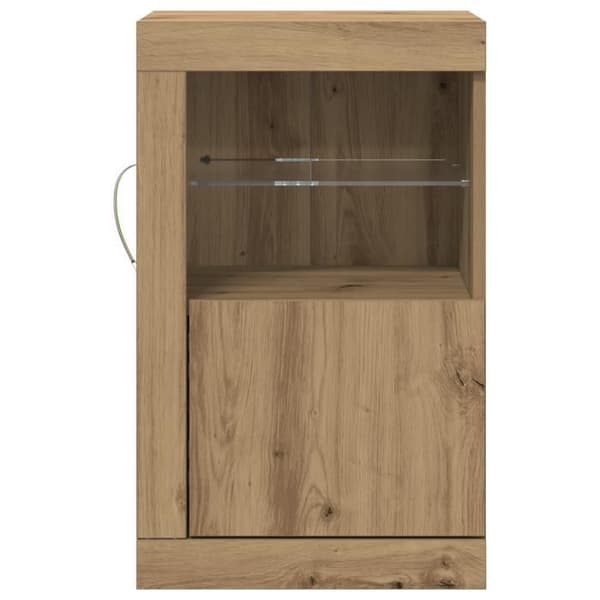 Bufféer med LED-belysning 2 st Ek hantverk 41x37x67 cm
