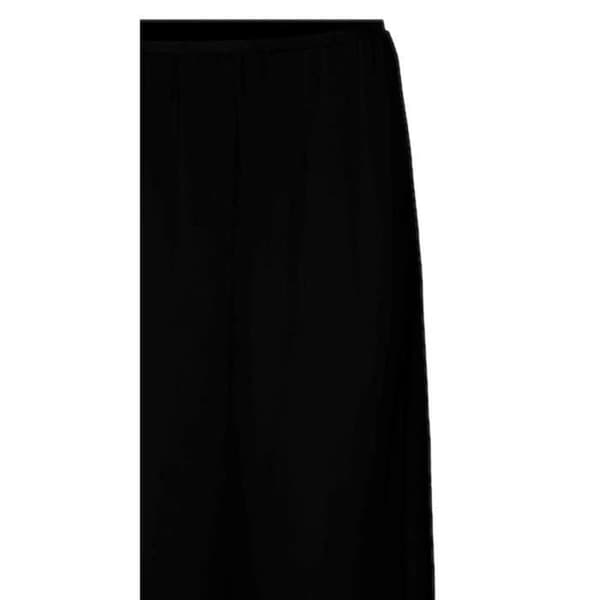 VERO MODA lång svart högmidjad kjol i viskos LENZING™ ECOVERO™ — elastisk midja, utsvängd nederdel