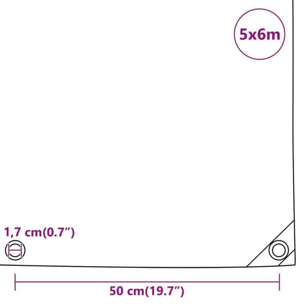 Skyddspresenning 650 g/m² 5x6 m