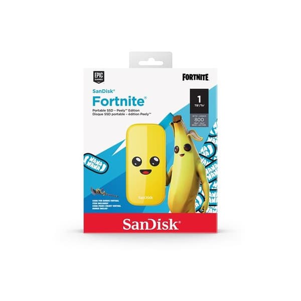 SSD extern Sandisk Fortnite Bärbar - Peely Edition 1TO