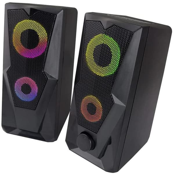 Högtalare och mikrofoner - ESPERANZA - EGS103 - 2.0 USB - LED Regnbåge - Trådad
