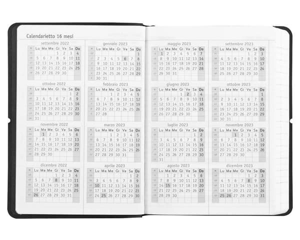COMIX Agenda daterad 16 månader DAG MINI U DIG SJÄLV - 448 sidor, sammetstäck i militärgrön, 11×15 cm