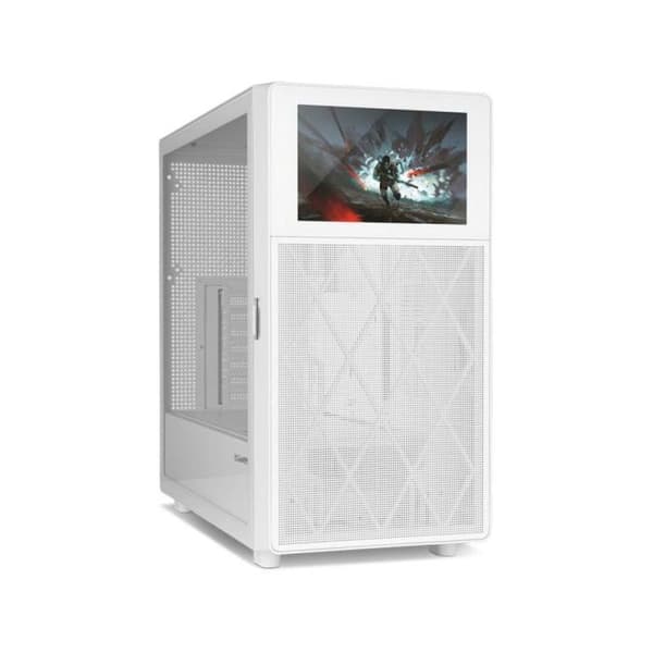 PC-chassi - NOX - Hummer BIOS - Härdat glas - USB 3.2 - LCD-skärm 8"