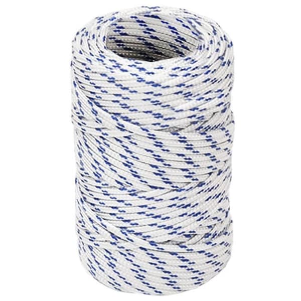 152264 vidaXL Båtrep Vitt 2 mm 25 m Polypropylen