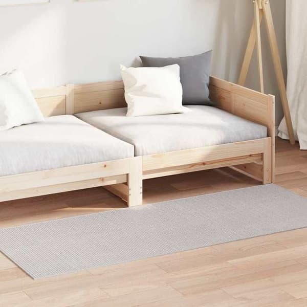 vidaXL Rektangulär Ytmatt LUGO Kräm 200 x 80 cm Polyester 42022675