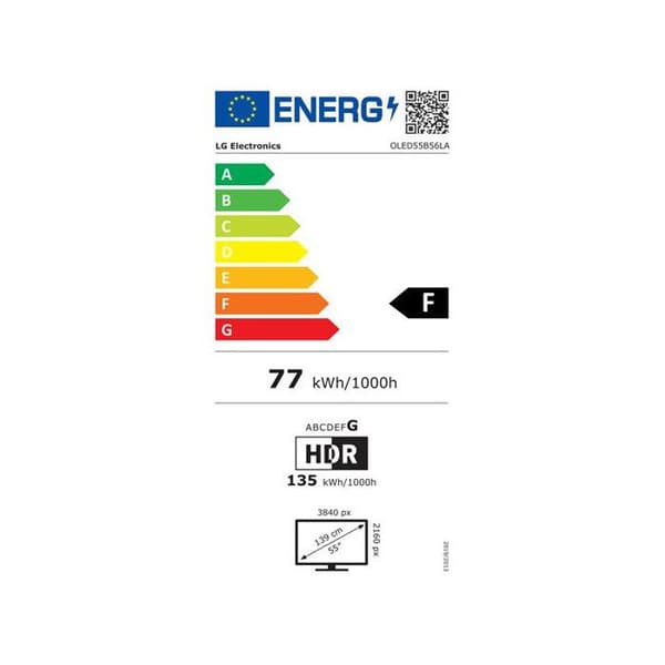 TV OLED 4K UHD – LG – OLED55B56LA – 55’’ – Dolby Vision