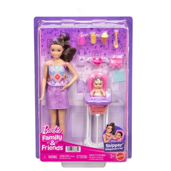 Mattel Barbie Skipper Babysitters Inc hög stol leksak