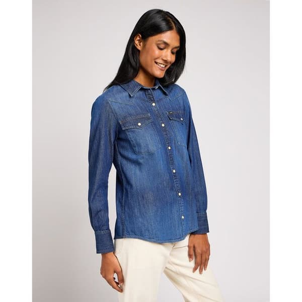 Lee Regular Western jeanskjorta för kvinnor