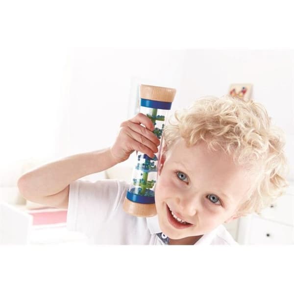 Blå regnpinne - HAPE - Rattle - Sensorisk utveckling - Blandat