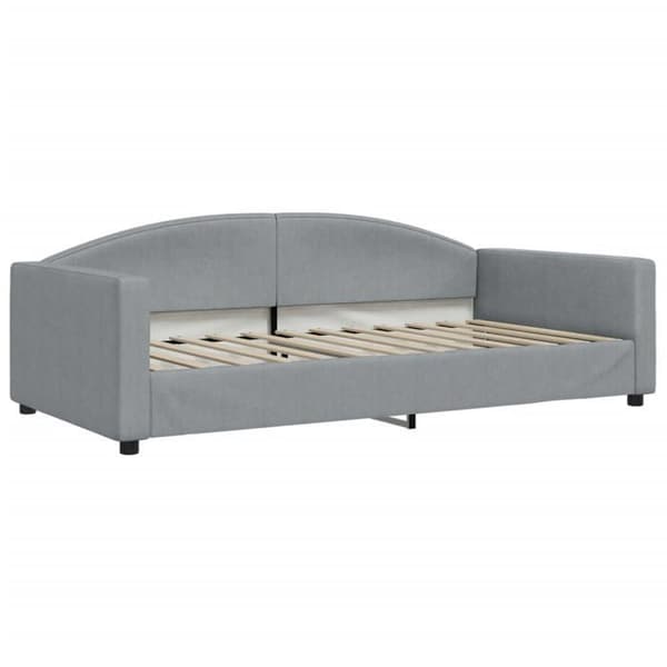 vidaXL Dagbädd Ljusgrå 100x200 cm Tyg 354116