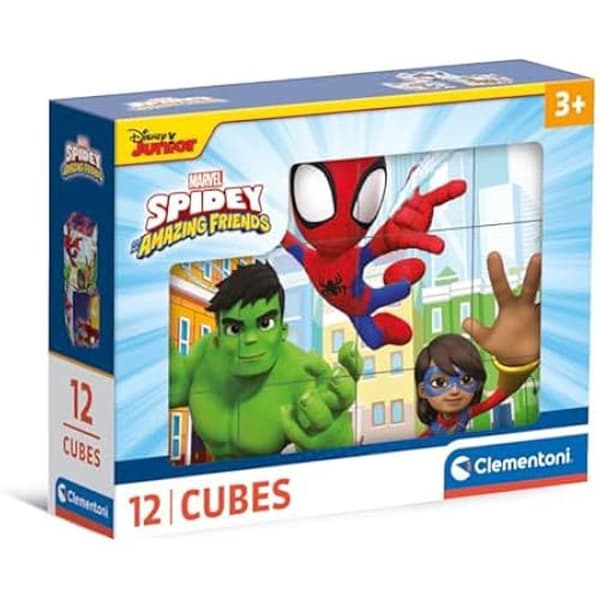 Kubik - CLEMENTONI - Marvel Spidey - 12 bitar - Ekologisk - För barn 3 år