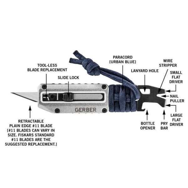 Gerber kofot - 1048061 - Prybrid-X Solid State liten, Blå, Blist