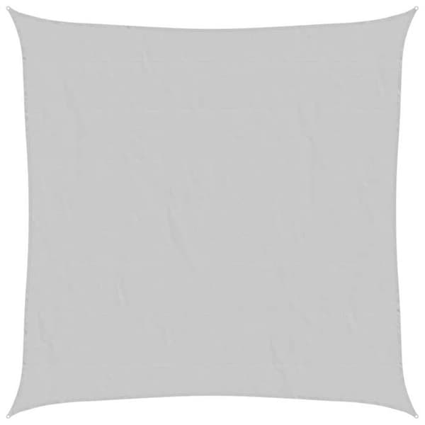 vidaXL Ljusgrå skuggduk 5x5 m 100% polyester oxford 4000405