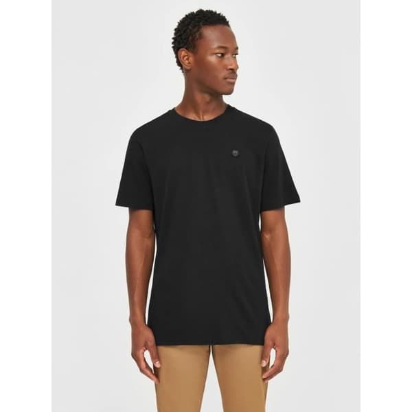 T-shirt med badge KnowledgeCotton Apparel Loke