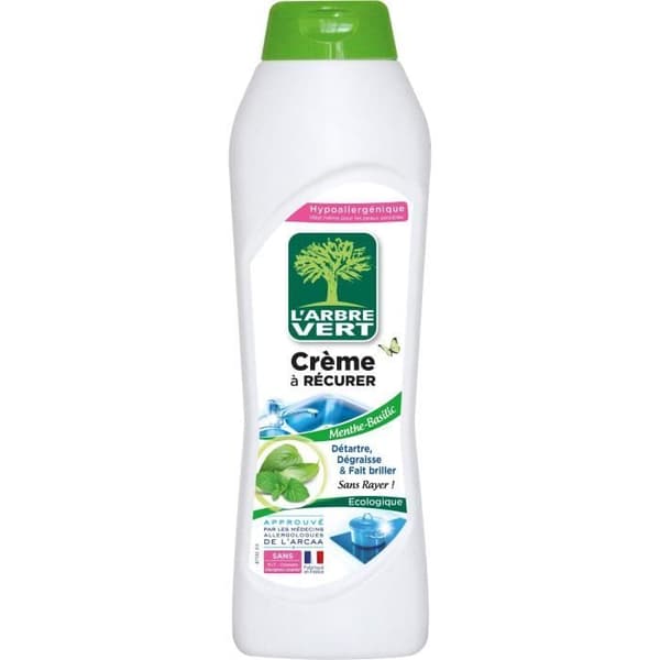 L'Arbre Vert Mint-Basilika Skurkräm 500 ml