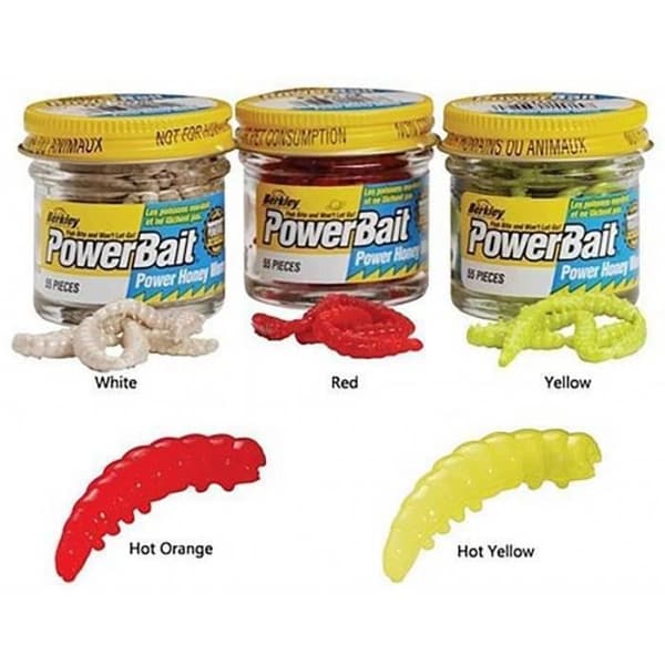 Bait - BERKLEY - Honungsmask - Gul - 2,5cm - Burk med 55