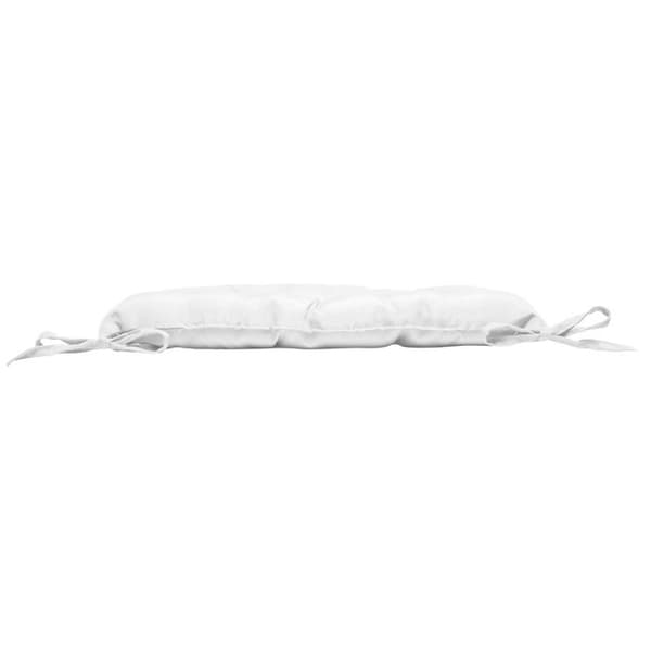 Set med 4 vadderade sittplatser 40 x 40 cm Essentiel Vit - Enfärgad Polyester