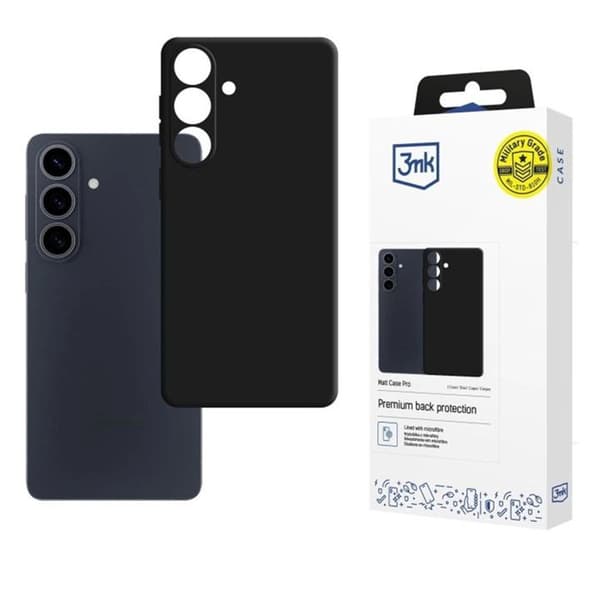 Coque 3mk Matt Case Pro för Samsung Galaxy S26 - Svart