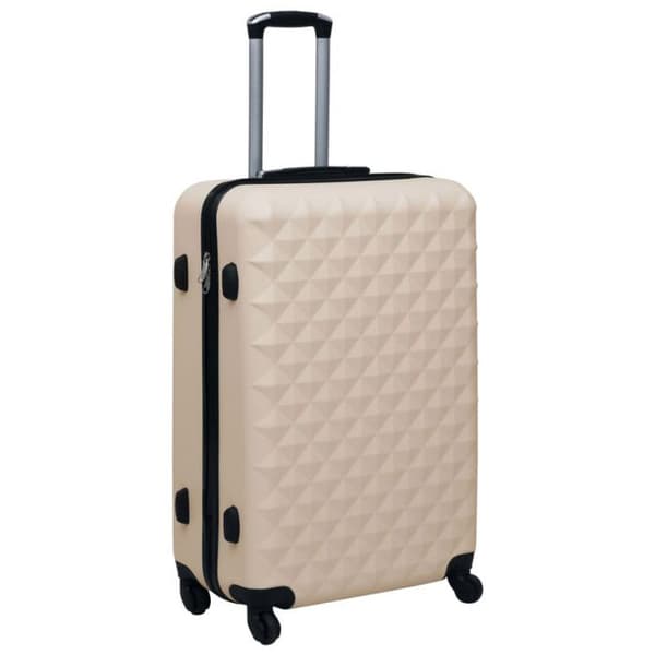 vidaXL Hardside resväska Set 3 st Guld ABS 92416