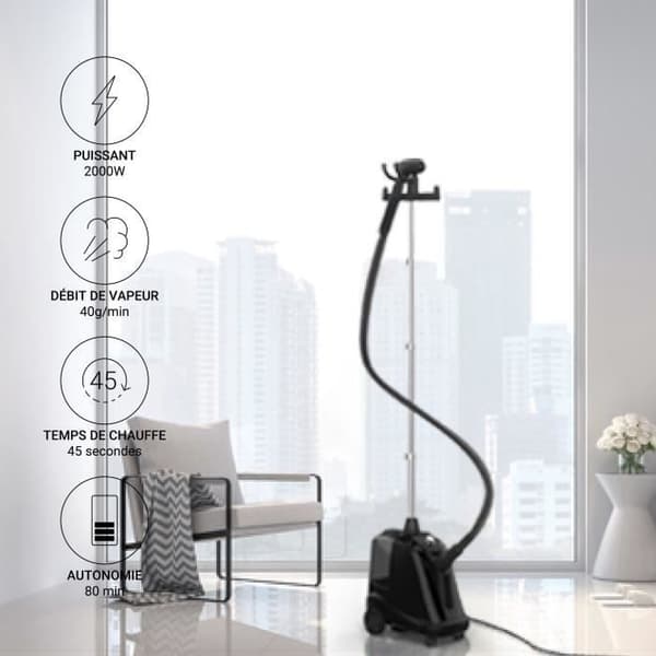 STEAMONE vertikal ångbåt - T2000B - 2000 W - 40g/min - 3,5L