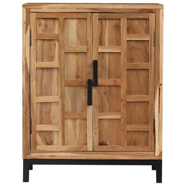 vidaXL Buffé i solid akaciaträ 60x35x76 cm Brun 246135