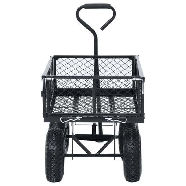 Svart trädgårdssläp 250 kg