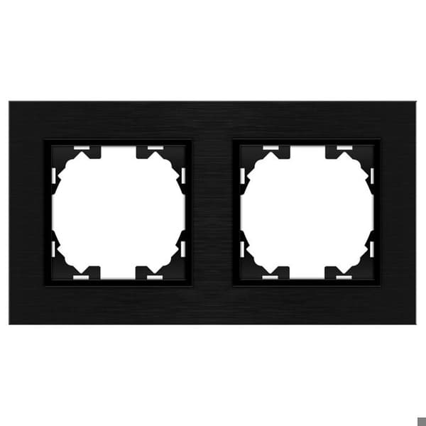 Aluminiumram för 2 moduler - FL Grå - Ledme - FL-49-G
