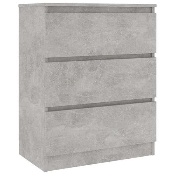 vidaXL Sideboard Betong Grå 60x35x76 cm Konstruerat trä