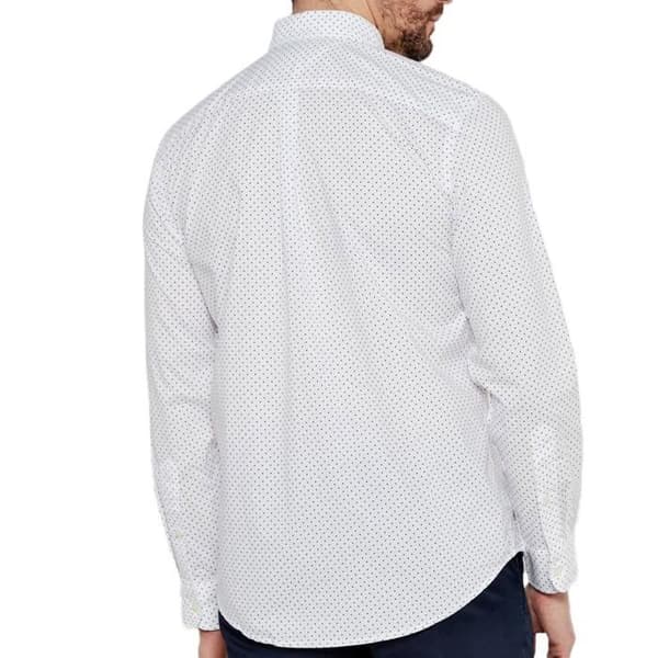 Tommy Hilfiger Flex Poplin Prickig Vit Skjorta Herr