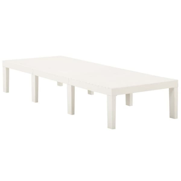 vidaXL Lounge Chair Plast Vit
