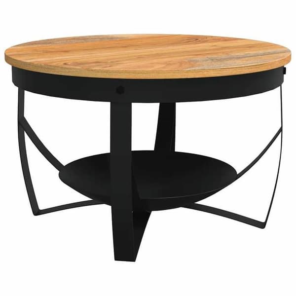 vidaXL Låg bord Ø68x43 cm Solid akaciaträ 320795