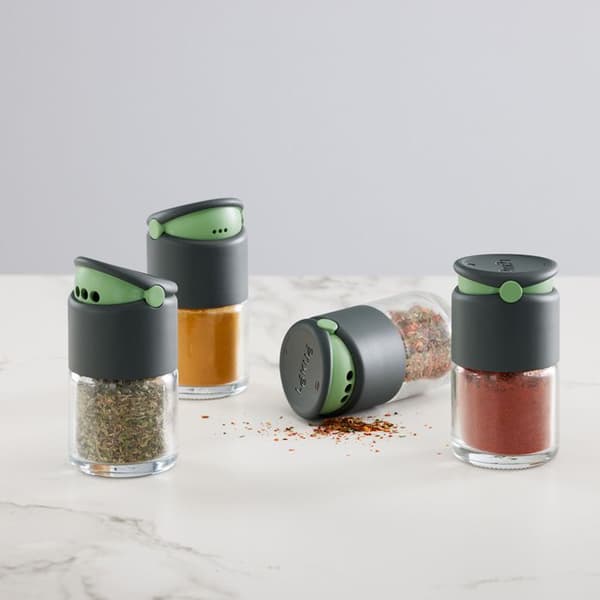 Set med 4 glas kryddburkar - Lekue