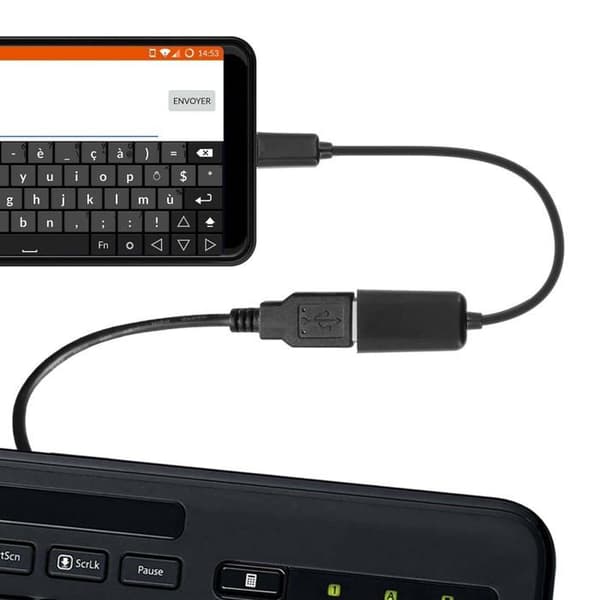 USB OTG 2.0 micro-B hane 0,20 m svart - Cablepelado REF-95194