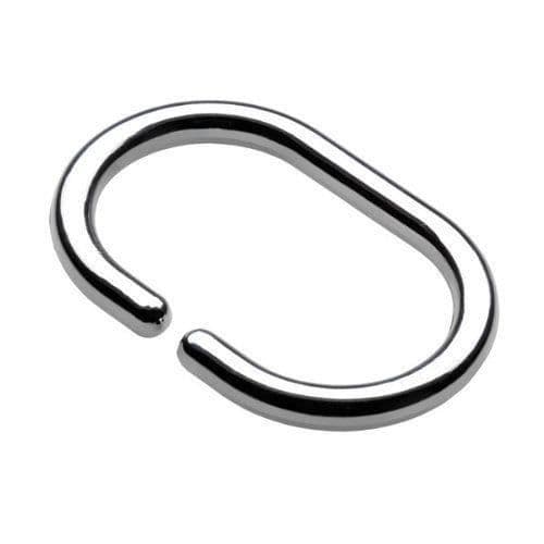 Duschdraperi ringar - Croydex - Paket med 12 - Krom - Metall - Badrumsaccessoarer