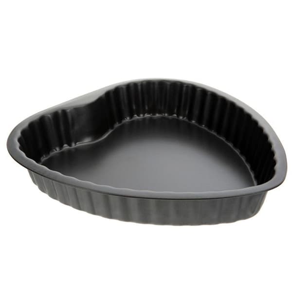 Hjärtform 25 x 25 cm svart
