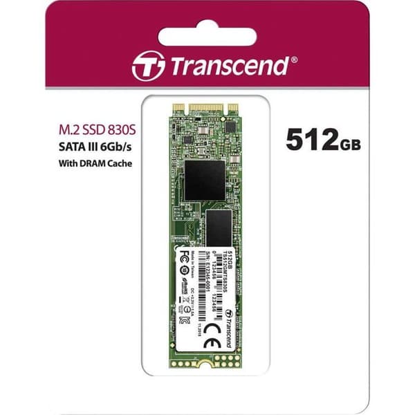 SSD-hårddisk 512GB M.2 2280 SATA3 B+M Key TLC - TRANSCEND