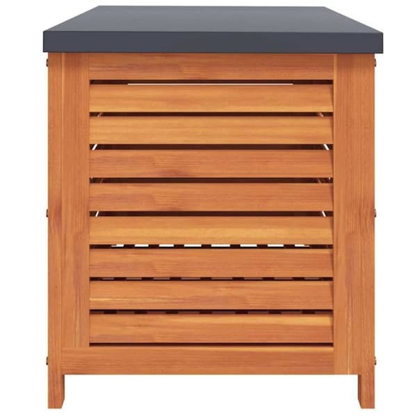 Förvaringslåda för trädgård 90x48x55 cm eukalyptus trä